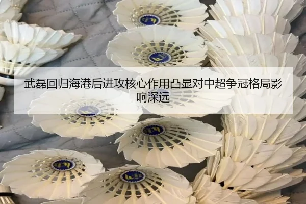武磊回归海港后进攻核心作用凸显对中超争冠格局影响深远